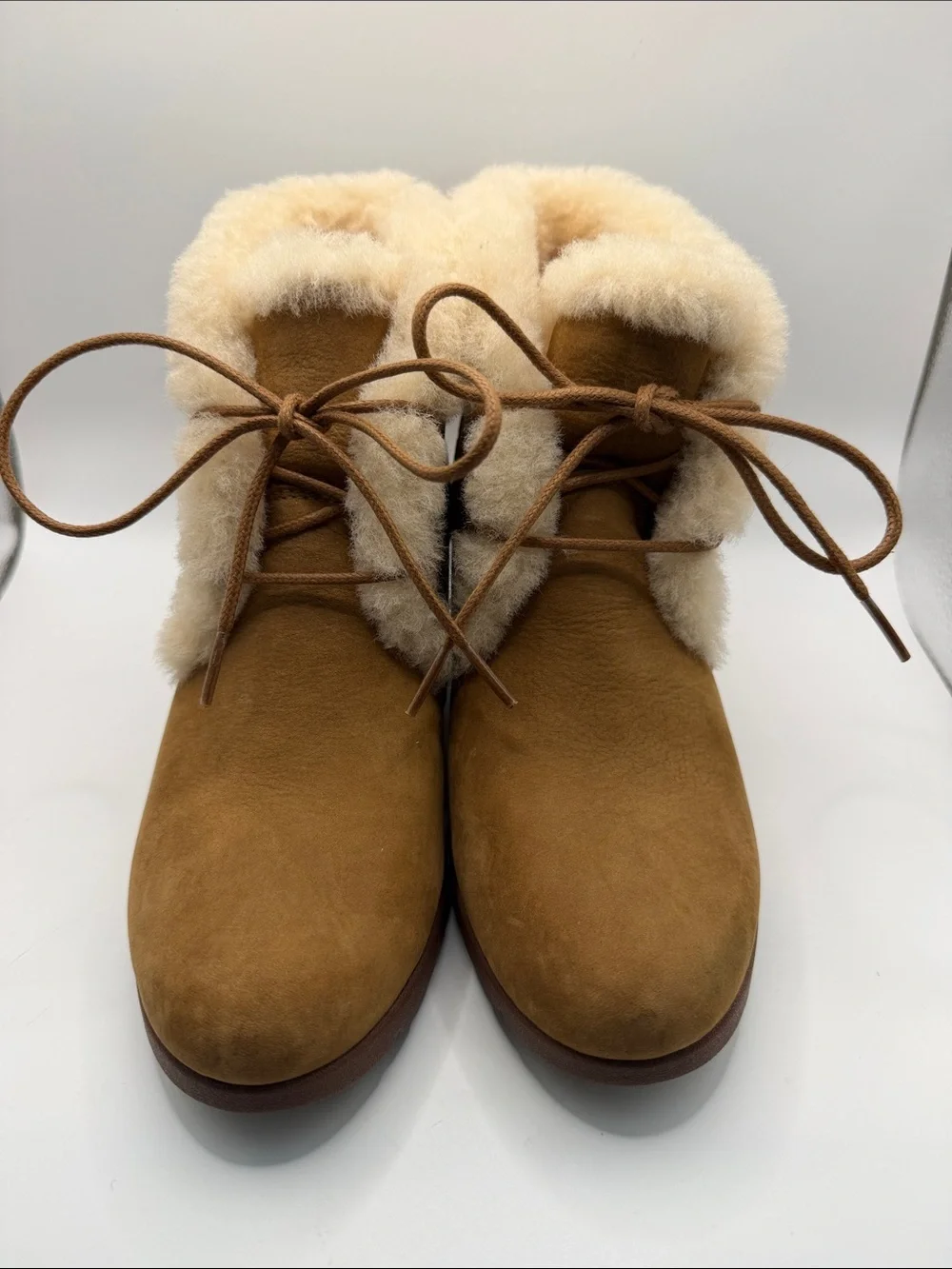 UGG Jeovana Wedge Chestnut Booties